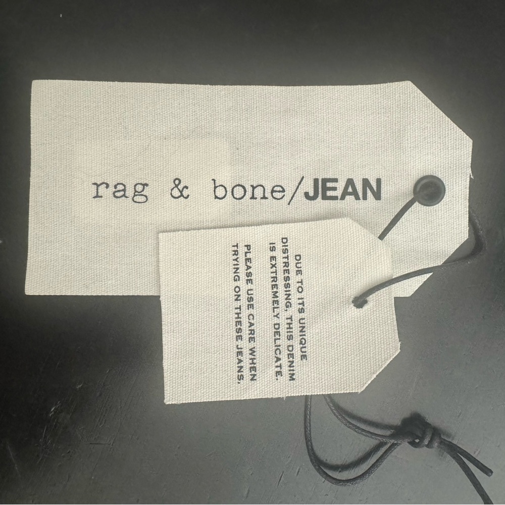 RAG & BONE High Rise Skinny Jeans El Cut Hem With Original Tags Size 31 - Picture 9 of 16